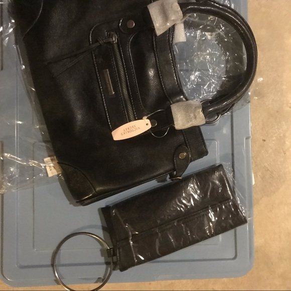 Victoria Secret vintage black bag plus clutch - Picture 4 of 8